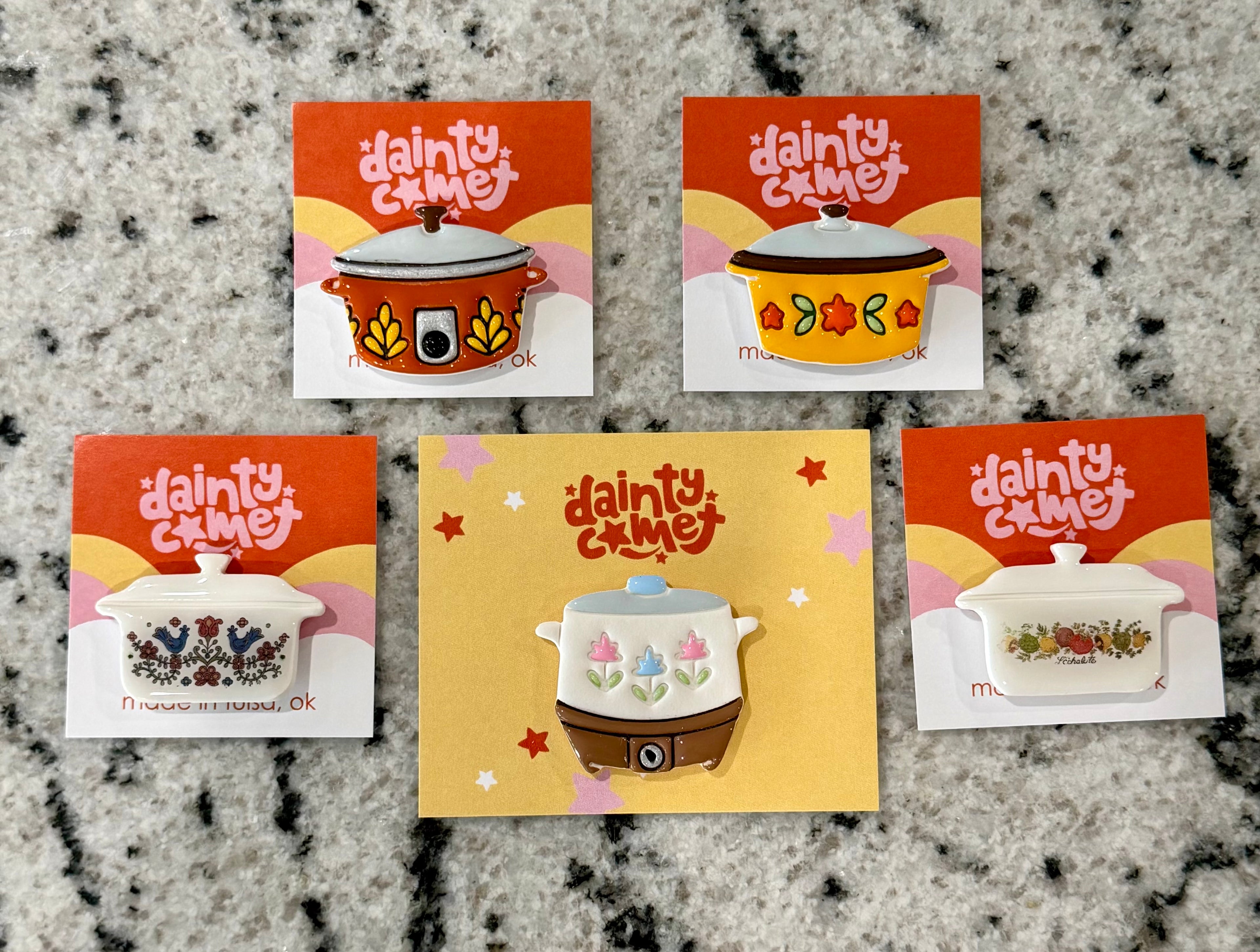 Handmade Retro Cookware Needle Minders