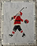 Santa Hockey Player
