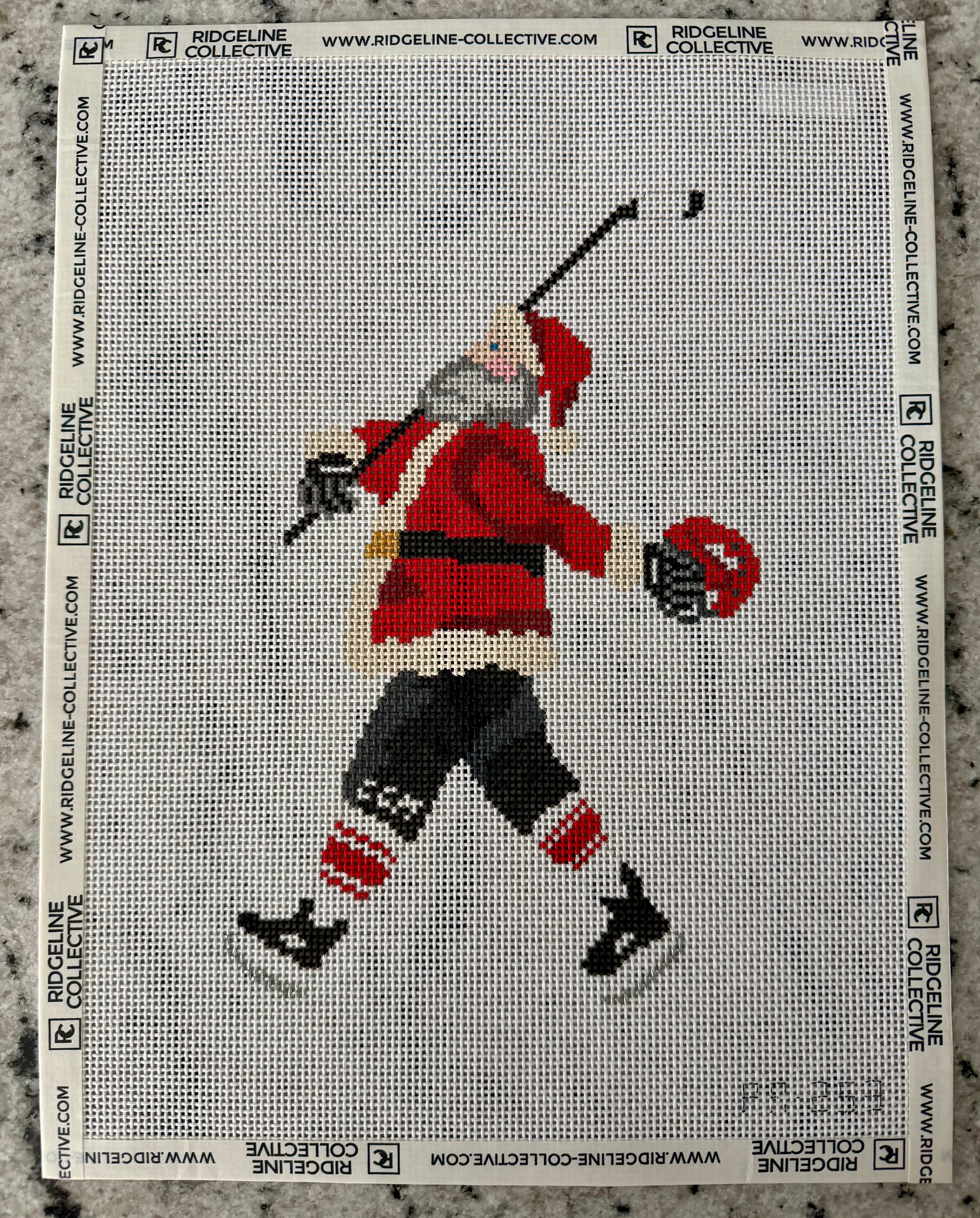 Santa Hockey Player