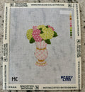 Mackenzie Childs Rosy Check Floral Vase