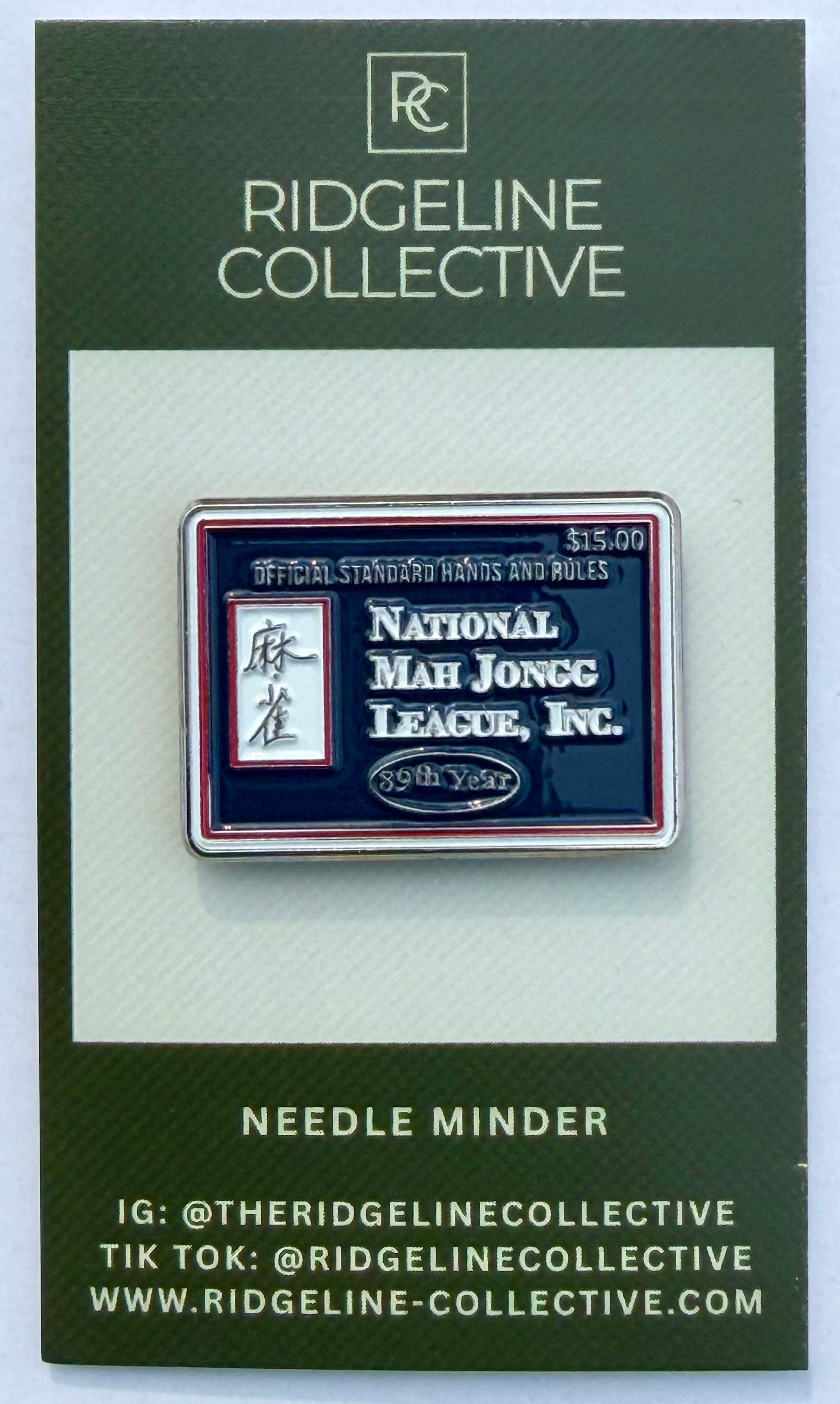 Blue NMJL Card Needleminder
