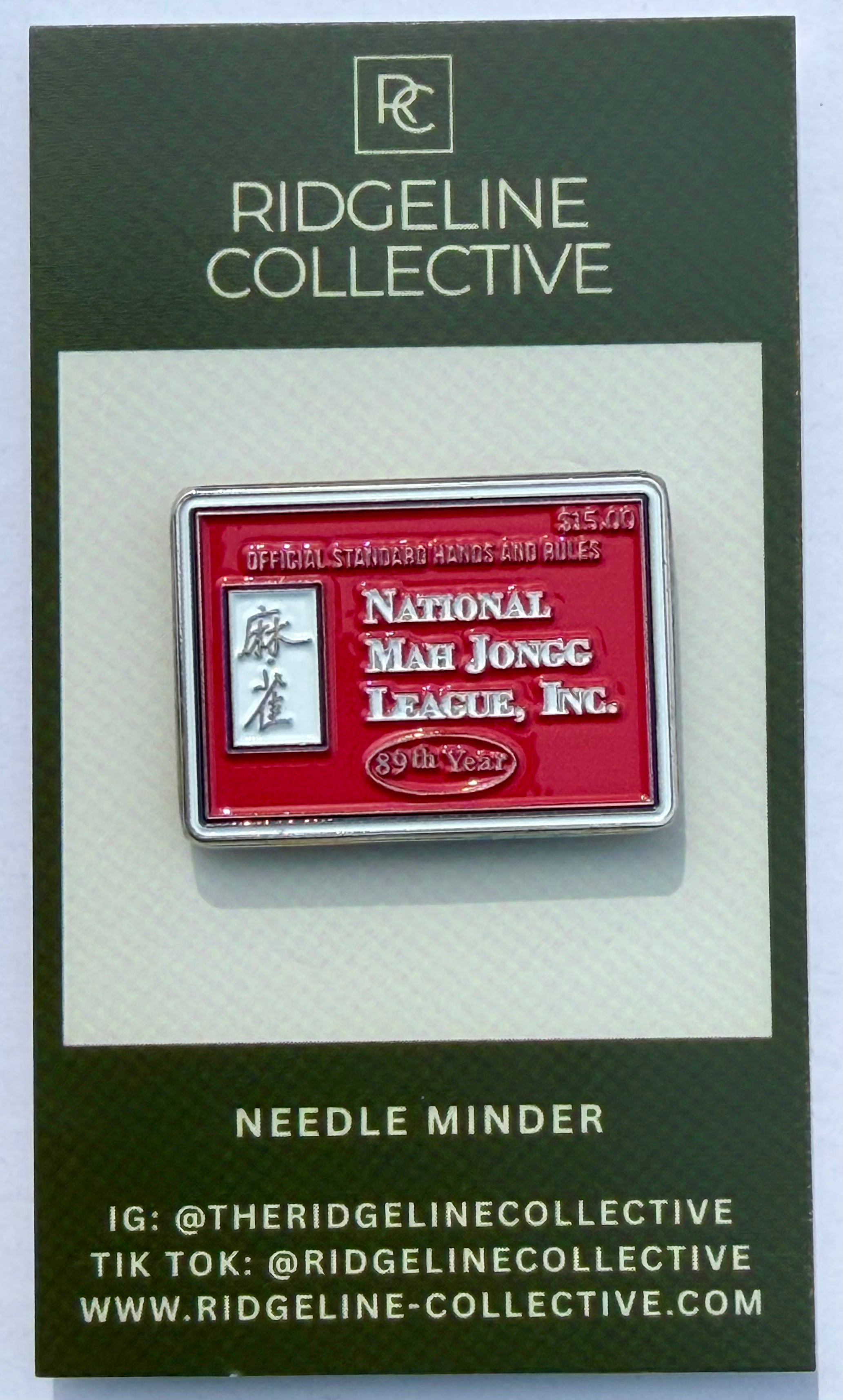 Red NMJL Card Needleminder